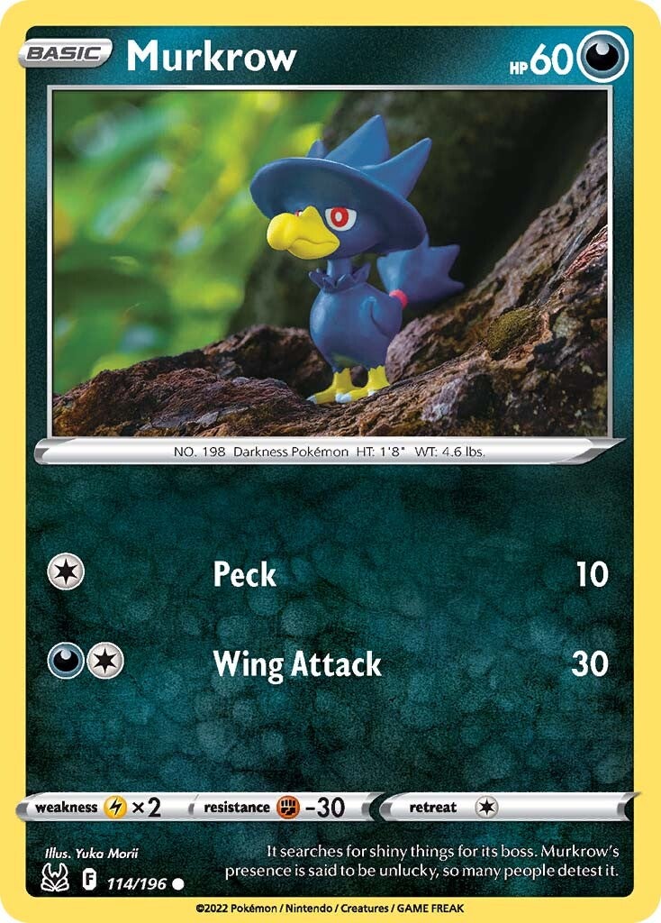 Murkrow (114/196) [Sword & Shield: Lost Origin] | Gear Gaming Fayetteville