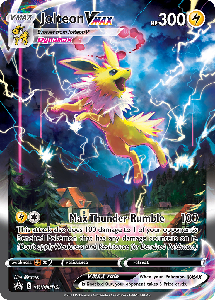 Jolteon VMAX (SWSH184) (Jumbo Card) [Sword & Shield: Black Star Promos] | Gear Gaming Fayetteville