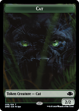 Goblin // Cat (008) Double-Sided Token [Dominaria Remastered Tokens] | Gear Gaming Fayetteville