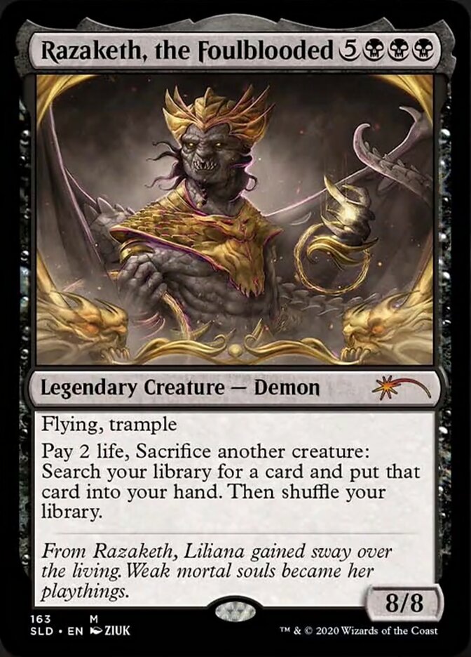 Razaketh, the Foulblooded (Foil Etched) [Secret Lair Drop Series] | Gear Gaming Fayetteville