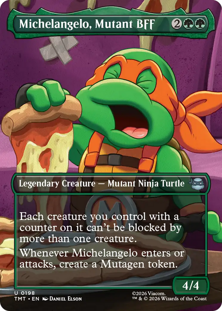 Michelangelo, Mutant BFF (Borderless) [Teenage Mutant Ninja Turtles] | Gear Gaming Fayetteville