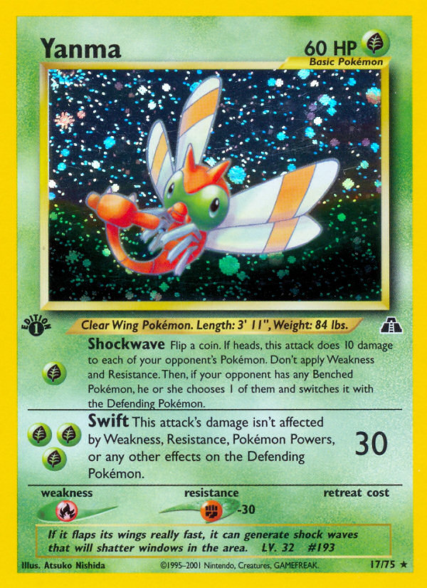 Yanma (17/75) [Neo Discovery 1st Edition] | Gear Gaming Fayetteville