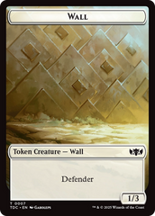 Wall // Spider Double-Sided Token [Tarkir: Dragonstorm Commander Tokens] | Gear Gaming Fayetteville