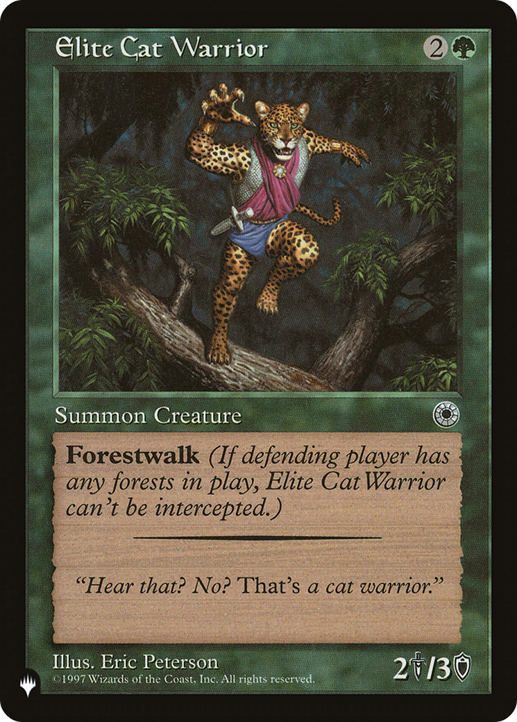 Elite Cat Warrior (Flavor Text) [The List Reprints] | Gear Gaming Fayetteville