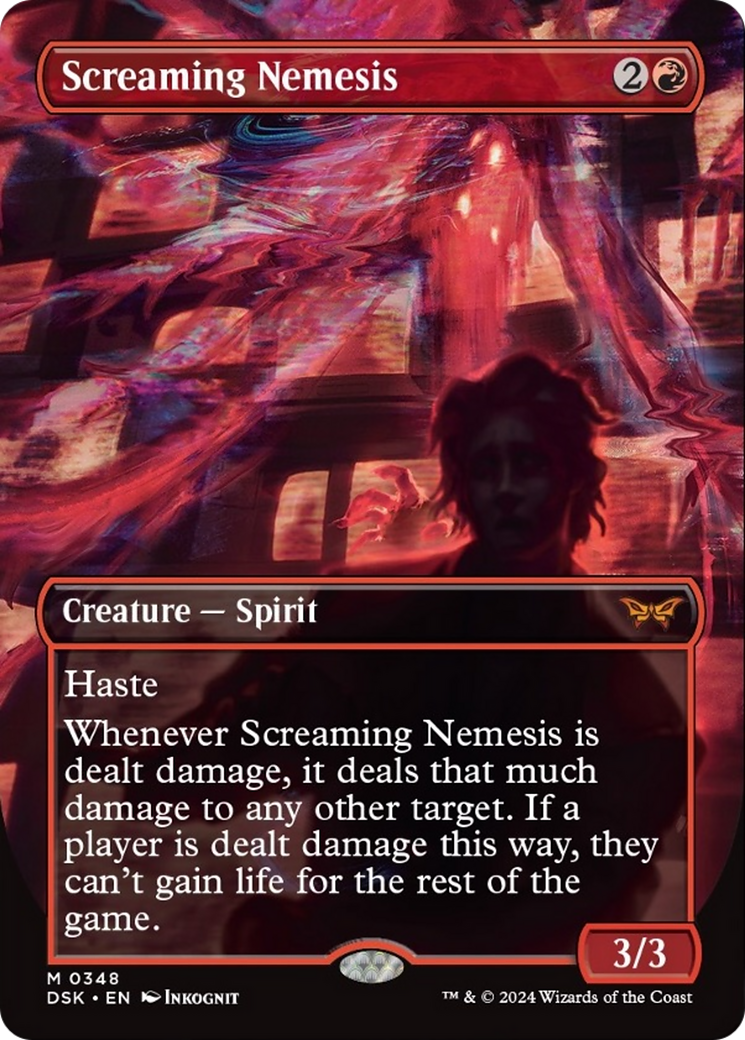 Screaming Nemesis (Borderless) [Duskmourn: House of Horror] | Gear Gaming Fayetteville