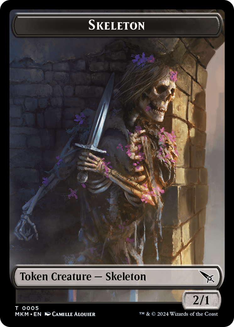 Skeleton Token [Murders at Karlov Manor Tokens] | Gear Gaming Fayetteville