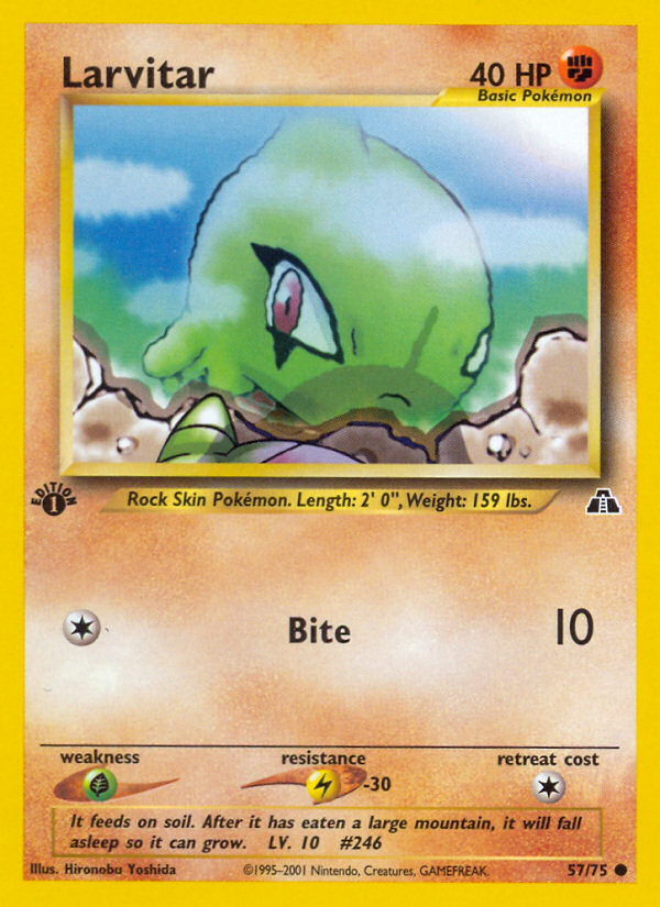 Larvitar (57/75) [Neo Discovery 1st Edition] | Gear Gaming Fayetteville