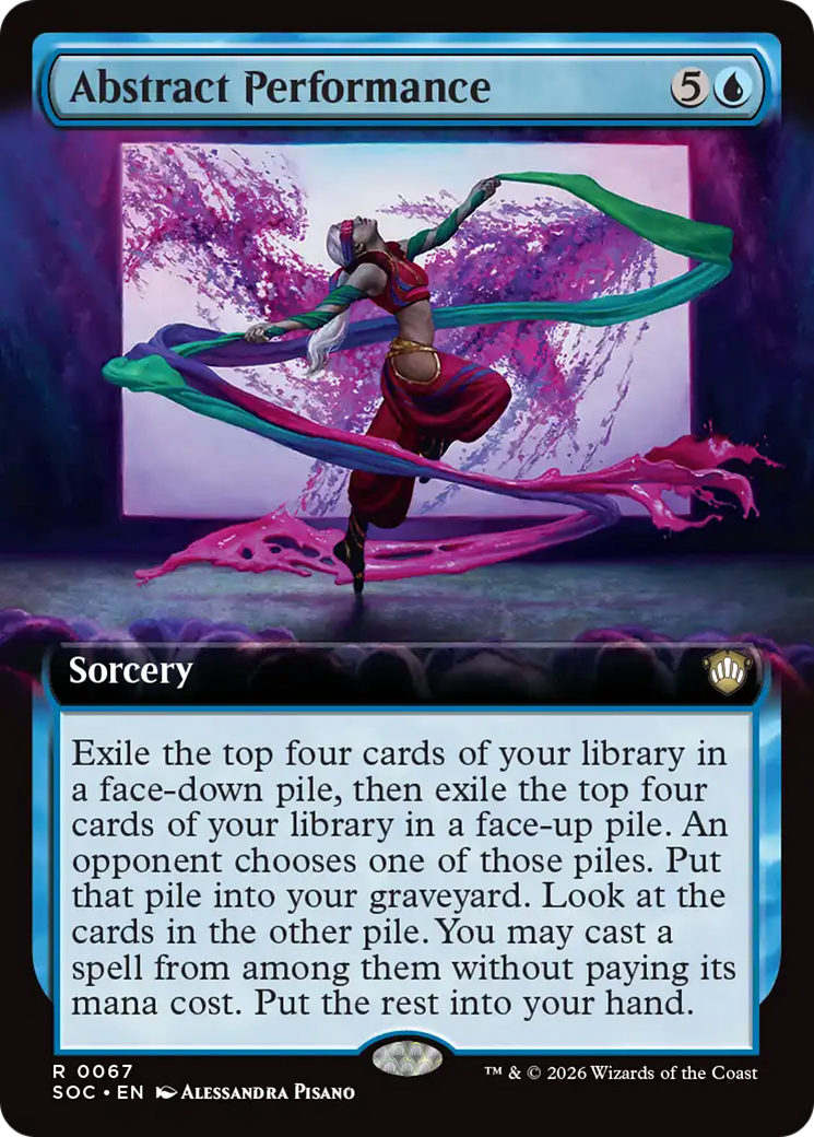 Abstract Performance (Extended Art) [Secrets of Strixhaven Commander] | Gear Gaming Fayetteville