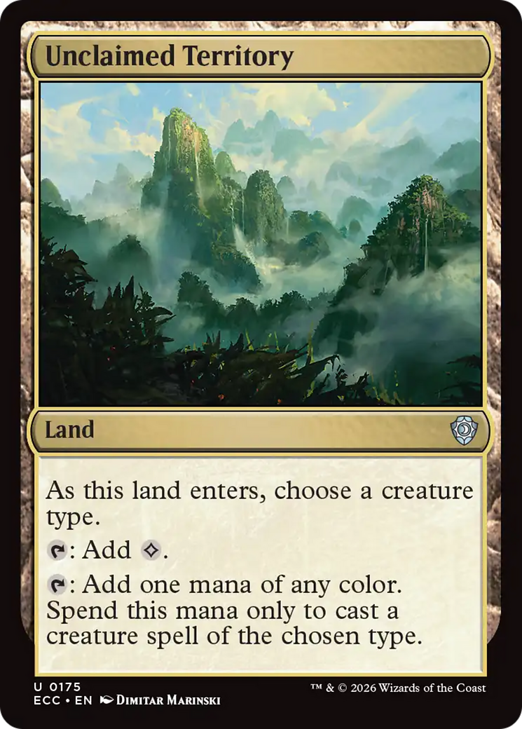 Unclaimed Territory [Lorwyn Eclipsed Commander] | Gear Gaming Fayetteville
