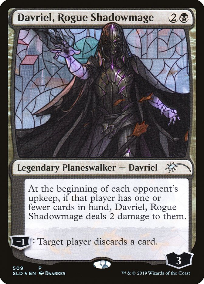 Davriel, Rogue Shadowmage (Stained Glass) [Secret Lair Drop Promos] | Gear Gaming Fayetteville