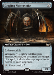 Giggling Skitterspike (Extended Art) [Duskmourn: House of Horror Commander] | Gear Gaming Fayetteville