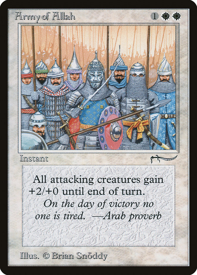 Army of Allah (Dark Mana Cost) [Arabian Nights] | Gear Gaming Fayetteville