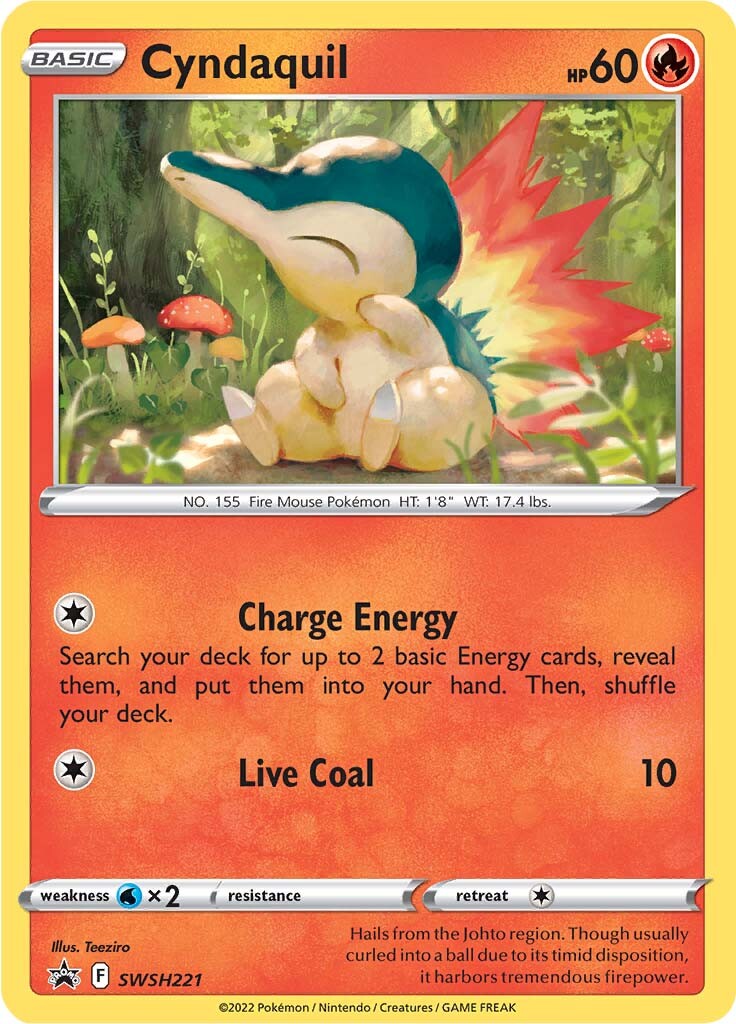 Cyndaquil (SWSH221) [Sword & Shield: Black Star Promos] | Gear Gaming Fayetteville