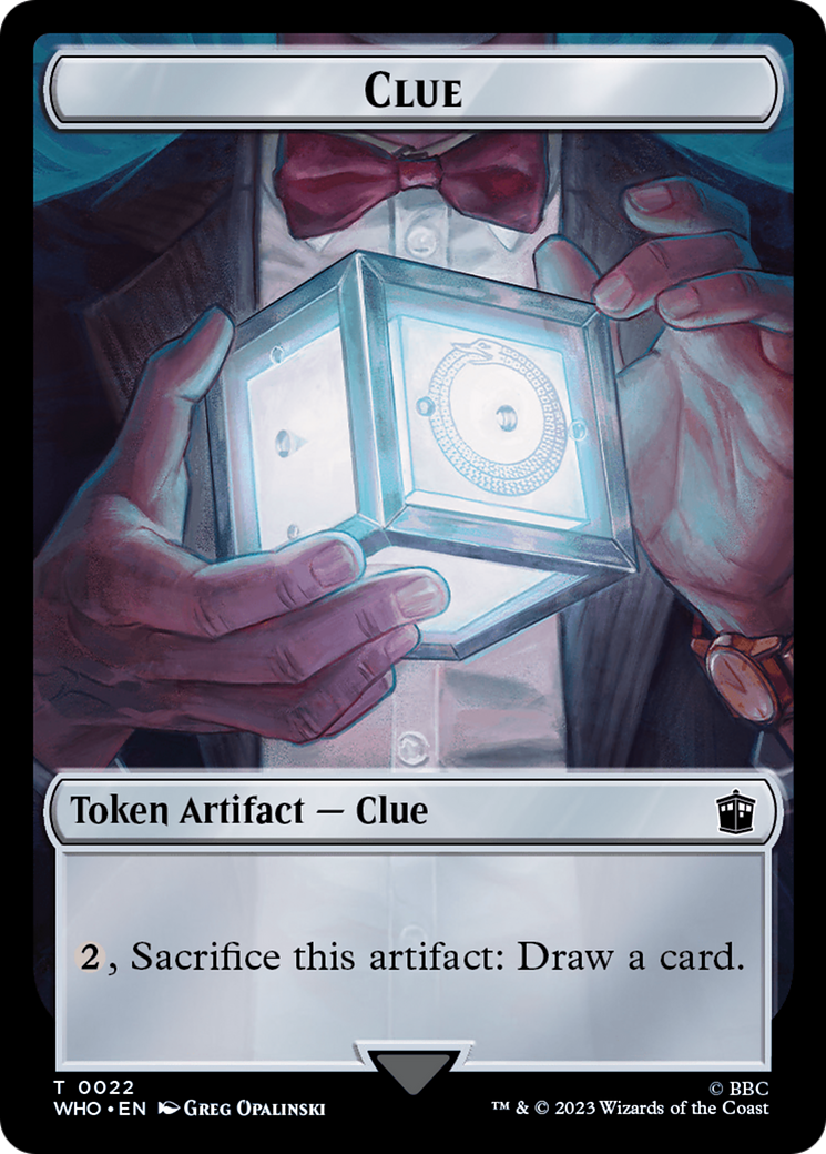 Human Rogue // Clue (0022) Double-Sided Token [Doctor Who Tokens] | Gear Gaming Fayetteville