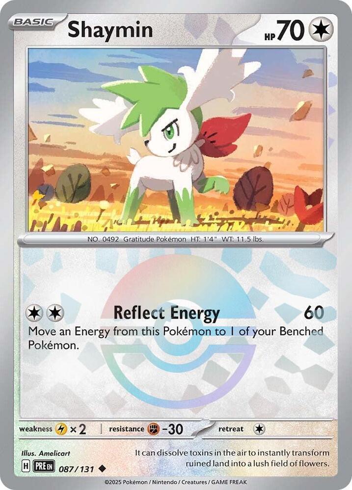 Shaymin (087/131) (Poke Ball Pattern) [Scarlet & Violet: Prismatic Evolutions] | Gear Gaming Fayetteville