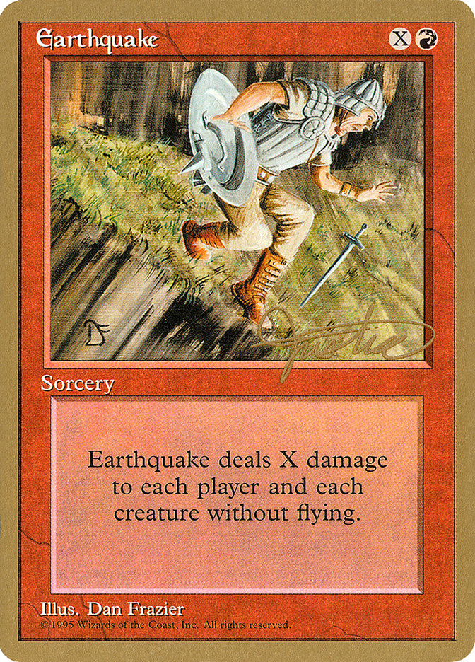 Earthquake (Mark Justice) [Pro Tour Collector Set] | Gear Gaming Fayetteville