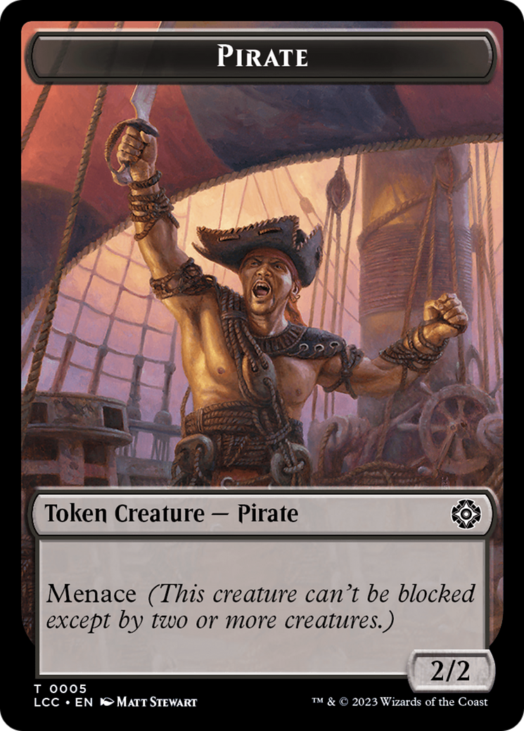 City's Blessing // Pirate (0005) Double-Sided Token [The Lost Caverns of Ixalan Commander Tokens] | Gear Gaming Fayetteville