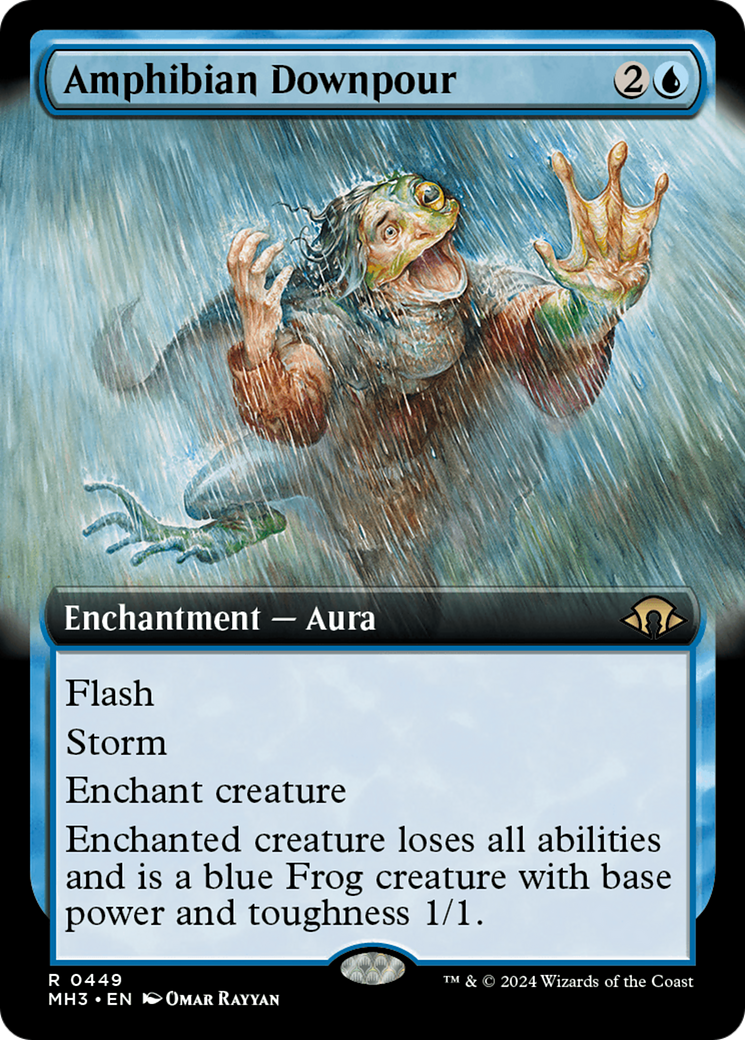 Amphibian Downpour (Extended Art) [Modern Horizons 3] | Gear Gaming Fayetteville