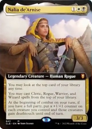 Nalia de'Arnise (Extended Art) [Commander Legends: Battle for Baldur's Gate] | Gear Gaming Fayetteville