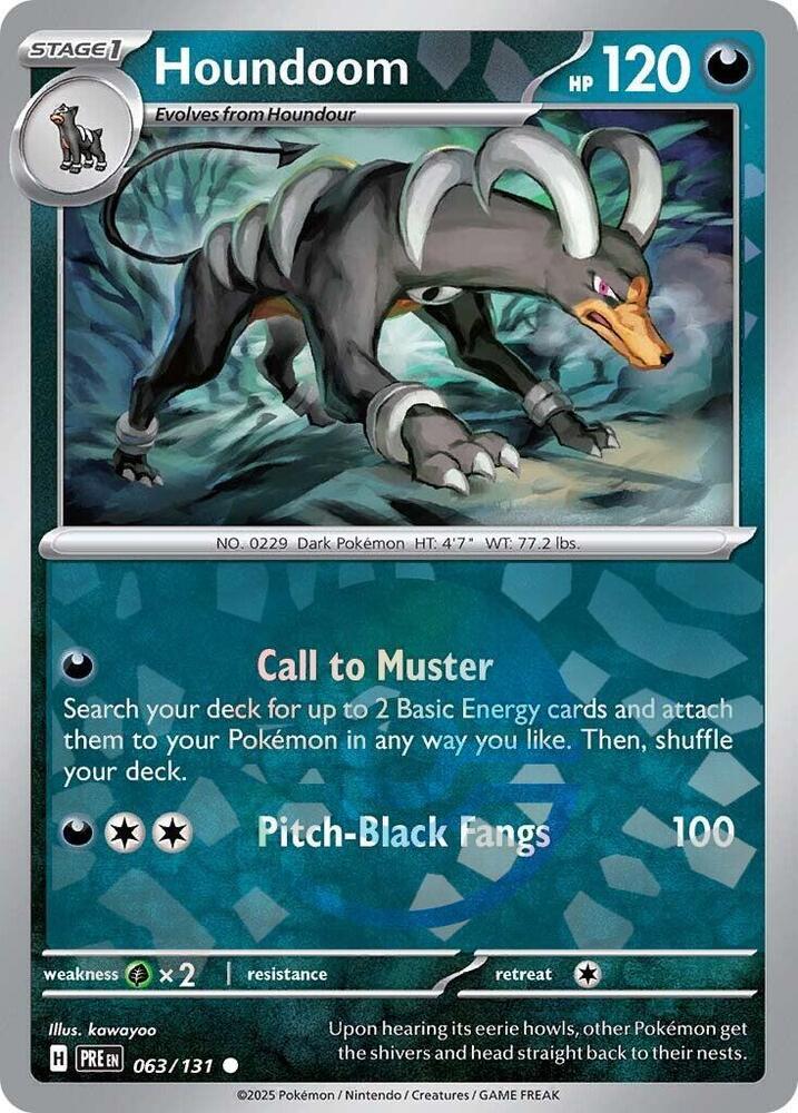 Houndoom (063/131) (Poke Ball Pattern) [Scarlet & Violet: Prismatic Evolutions] | Gear Gaming Fayetteville