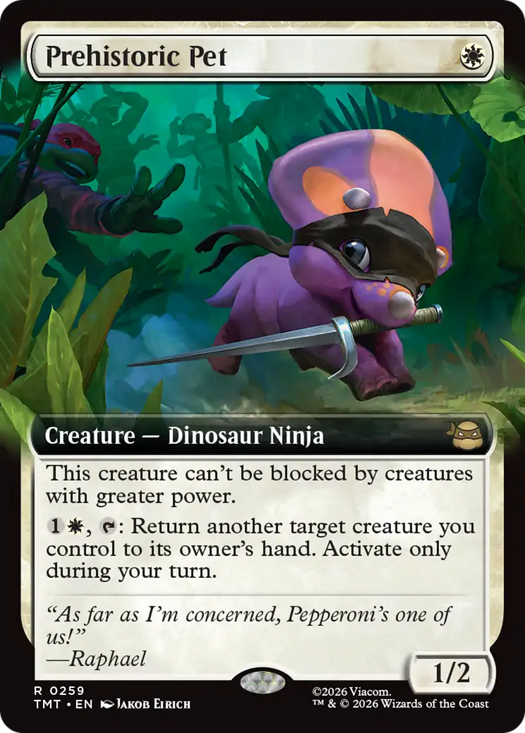 Prehistoric Pet (Extended Art) [Teenage Mutant Ninja Turtles] | Gear Gaming Fayetteville