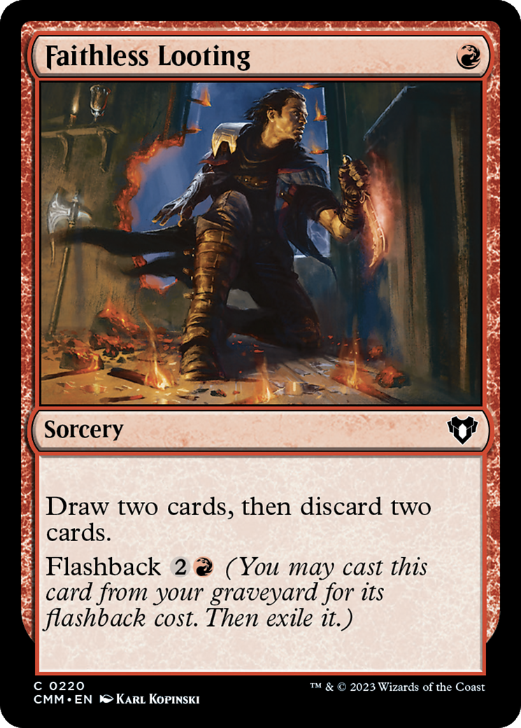 Faithless Looting [Commander Masters] | Gear Gaming Fayetteville