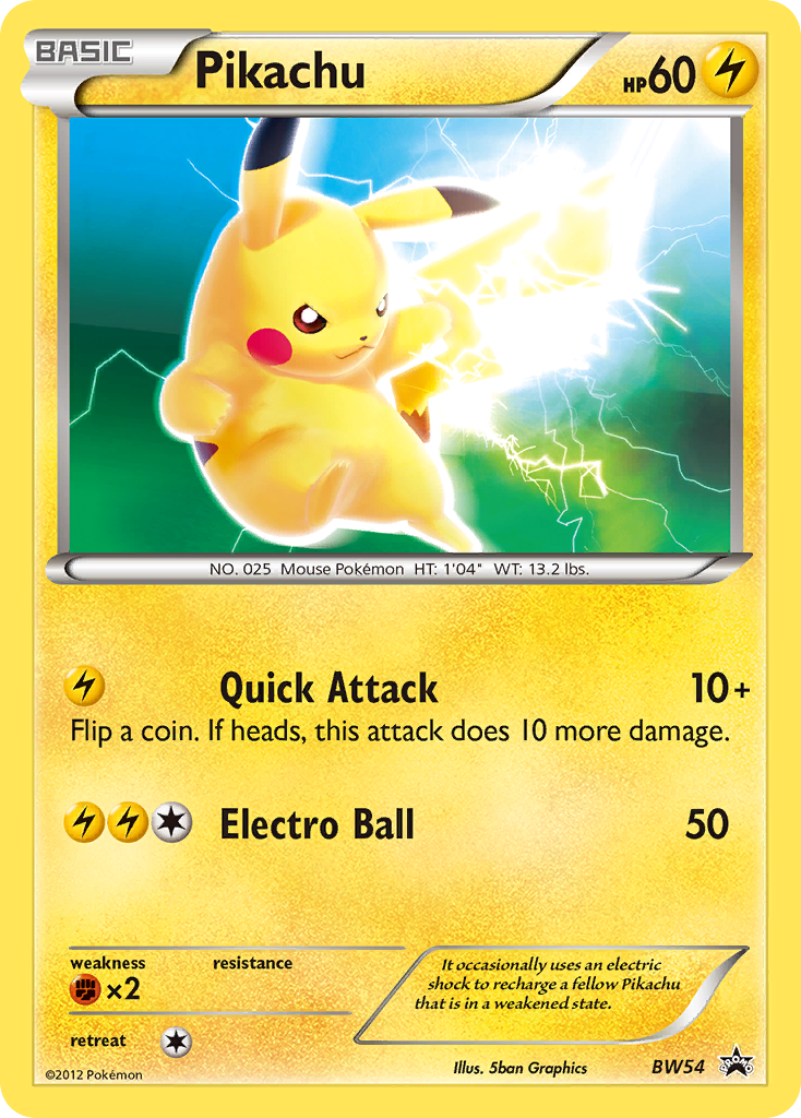 Pikachu (BW54) [Black & White: Black Star Promos] | Gear Gaming Fayetteville