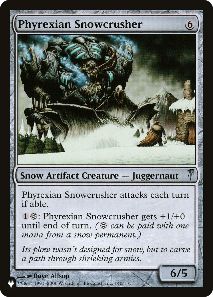 Phyrexian Snowcrusher [The List] | Gear Gaming Fayetteville