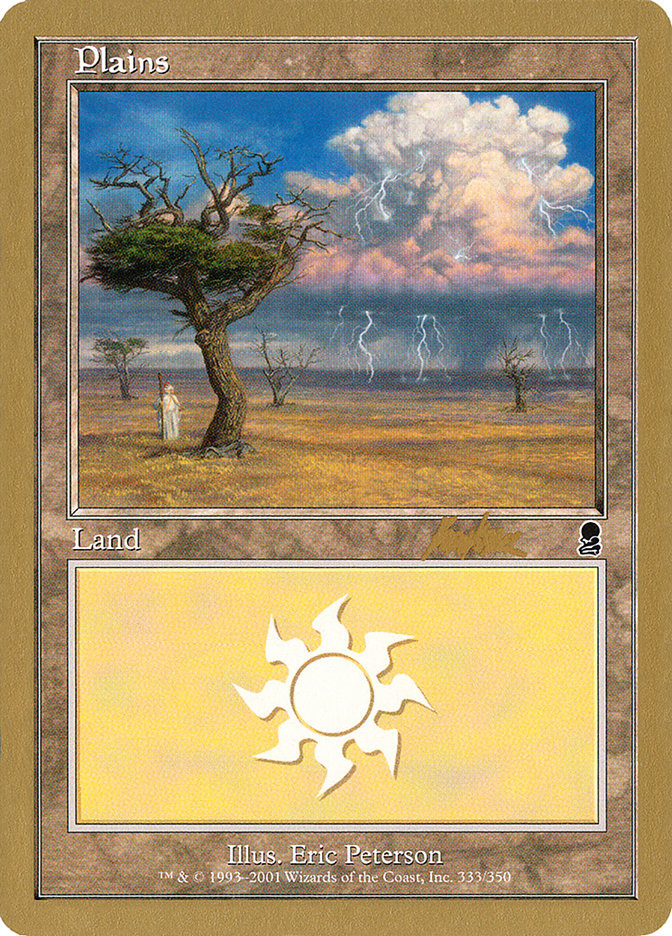 Plains (bk333) (Brian Kibler) [World Championship Decks 2002] | Gear Gaming Fayetteville
