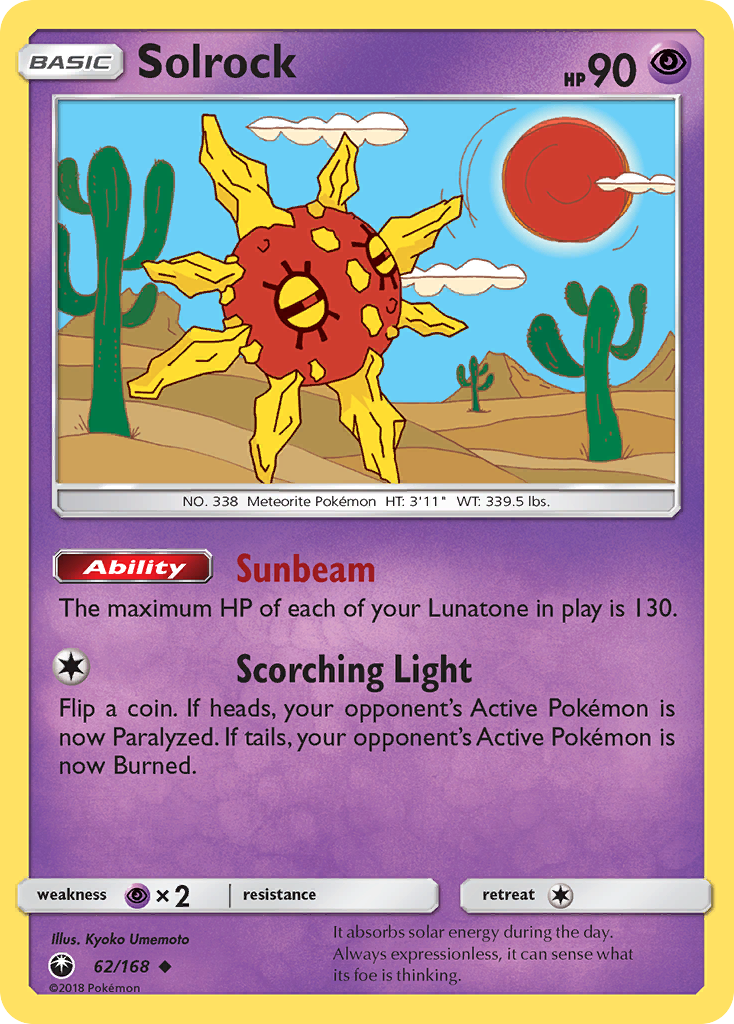 Solrock (62/168) [Sun & Moon: Celestial Storm] | Gear Gaming Fayetteville