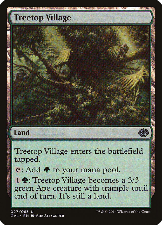 Treetop Village (Garruk vs. Liliana) [Duel Decks Anthology] | Gear Gaming Fayetteville