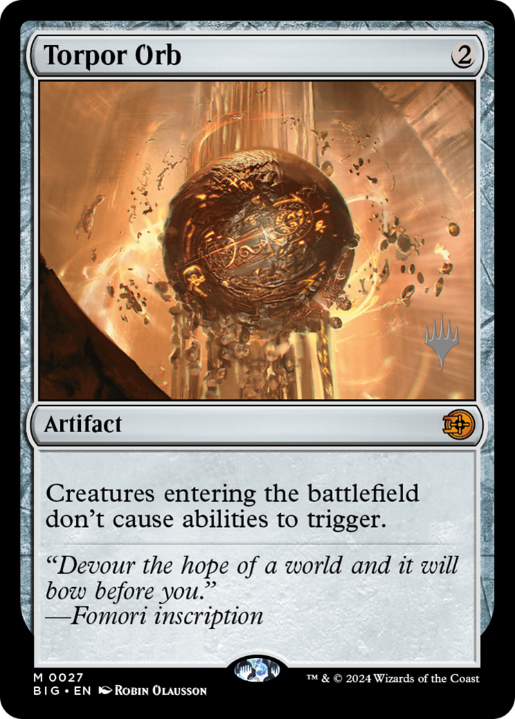 Torpor Orb (Promo Pack) [Outlaws of Thunder Junction: The Big Score] | Gear Gaming Fayetteville