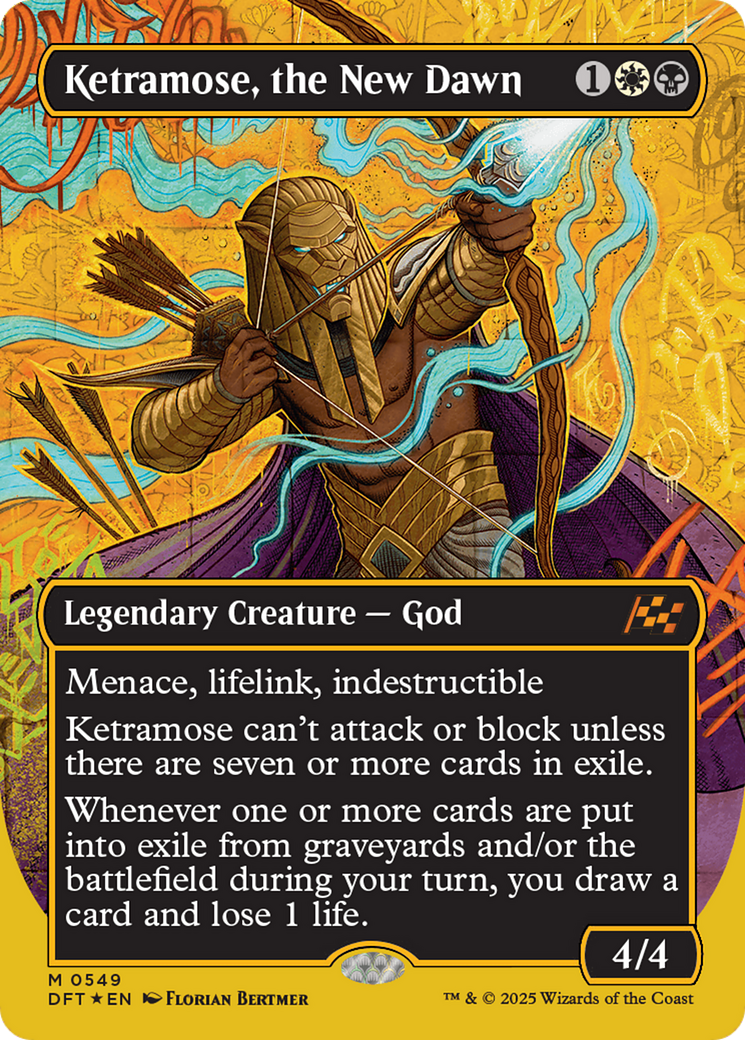 Ketramose, the New Dawn (Borderless) (First-Place Foil) [Aetherdrift] | Gear Gaming Fayetteville