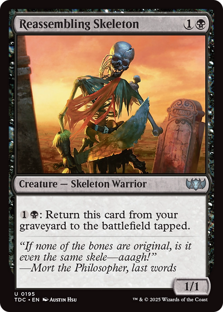 Reassembling Skeleton [Tarkir: Dragonstorm Commander] | Gear Gaming Fayetteville