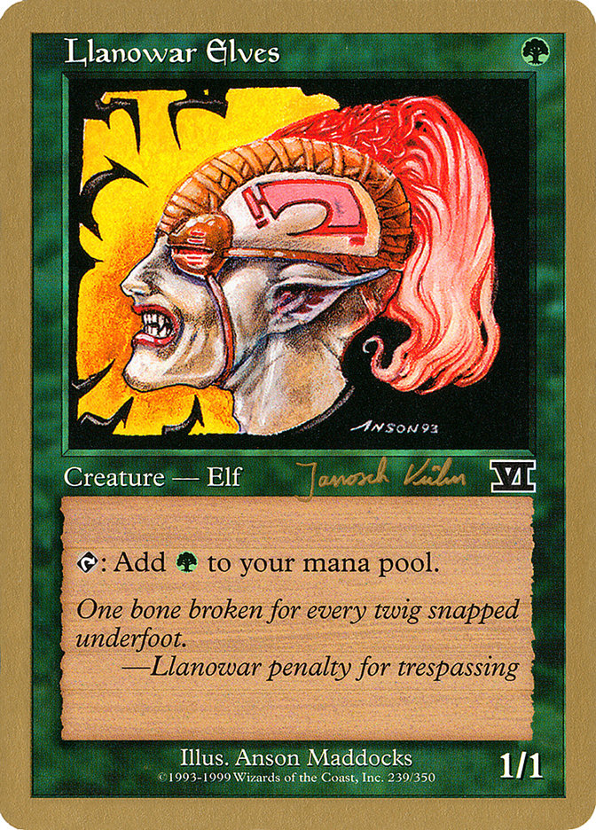 Llanowar Elves (Janosch Kuhn) [World Championship Decks 2000] | Gear Gaming Fayetteville