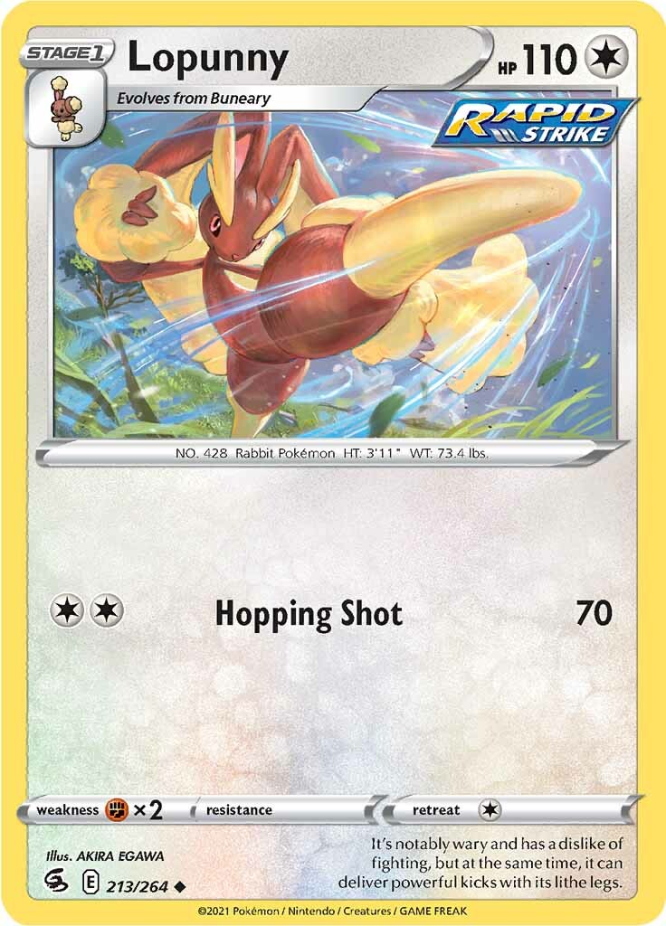 Lopunny (213/264) [Sword & Shield: Fusion Strike] | Gear Gaming Fayetteville