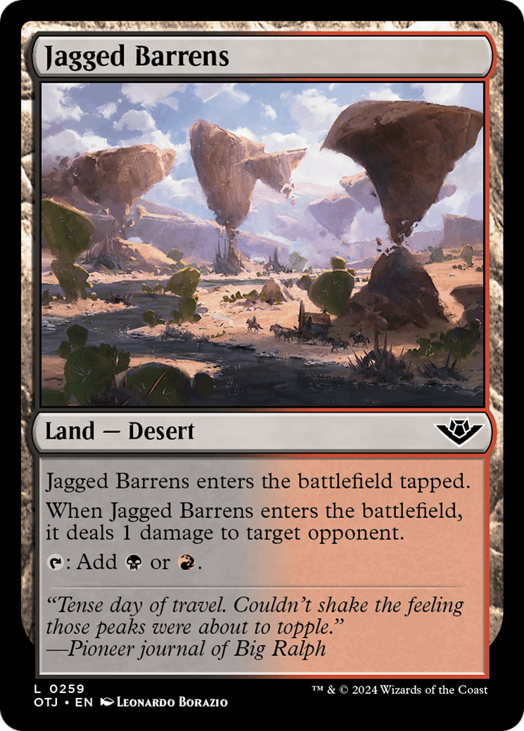 Jagged Barrens [Outlaws of Thunder Junction] | Gear Gaming Fayetteville