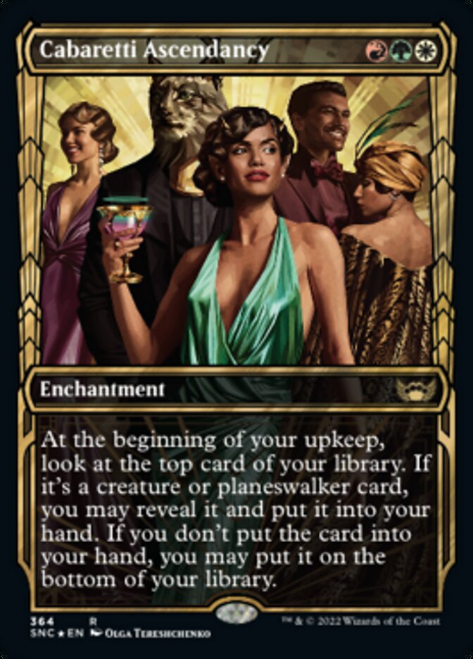Cabaretti Ascendancy (Showcase Golden Age Gilded Foil) [Streets of New Capenna] | Gear Gaming Fayetteville