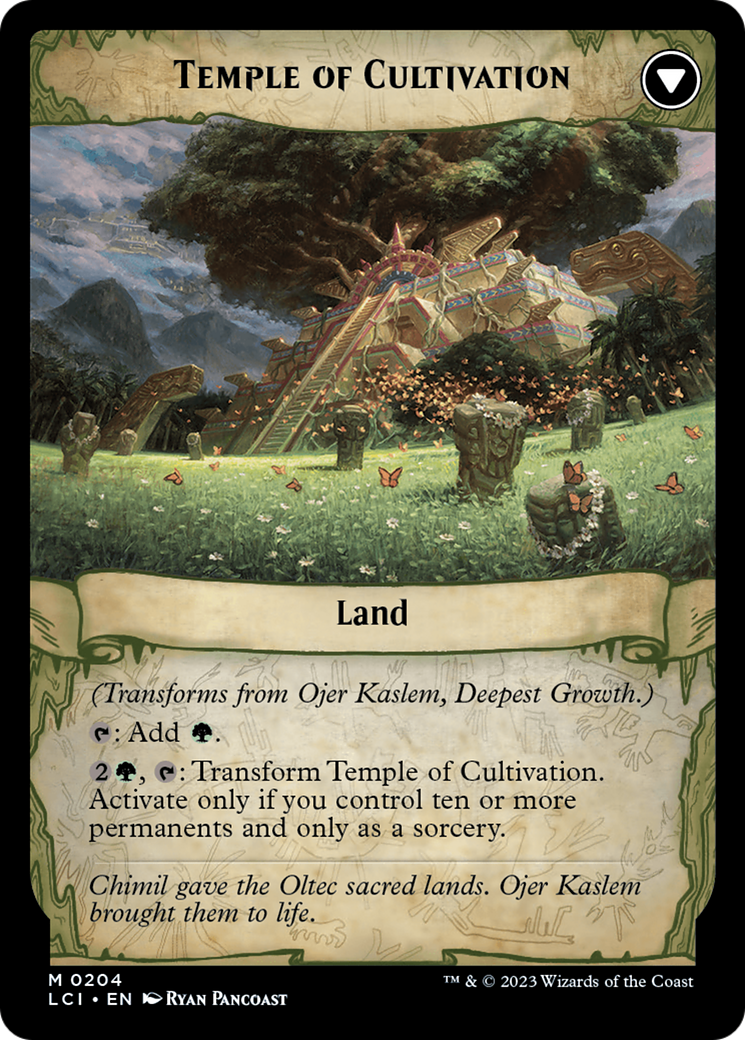 Ojer Kaslem, Deepest Growth // Temple of Cultivation [The Lost Caverns of Ixalan Prerelease Cards] | Gear Gaming Fayetteville