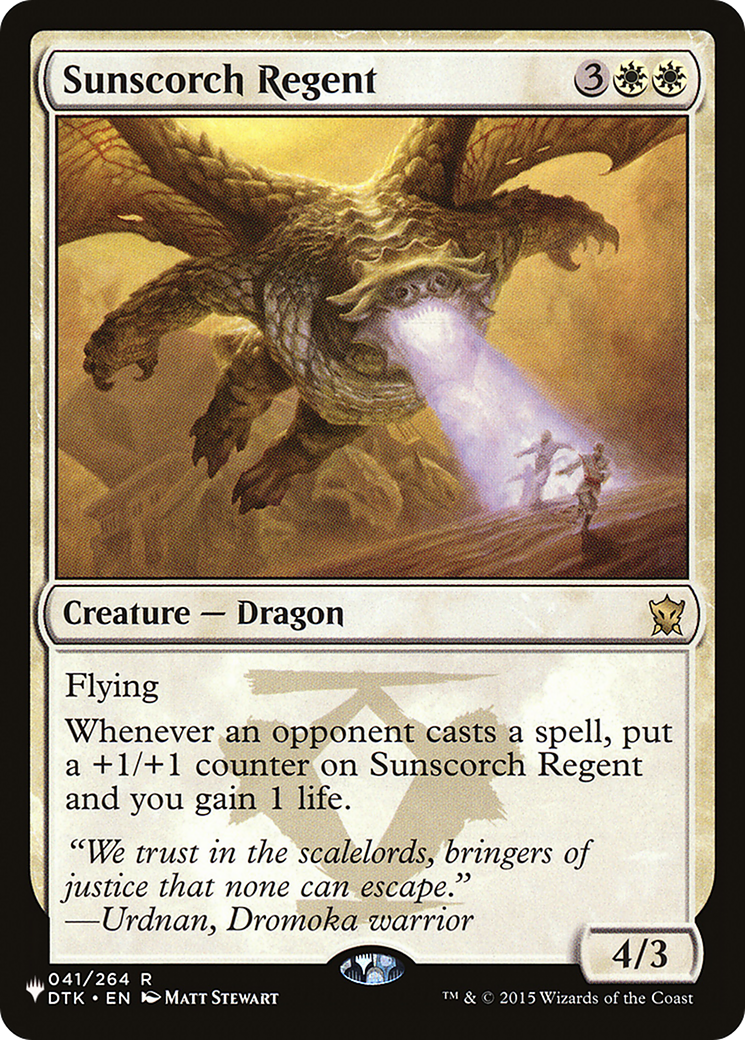 Sunscorch Regent [The List] | Gear Gaming Fayetteville