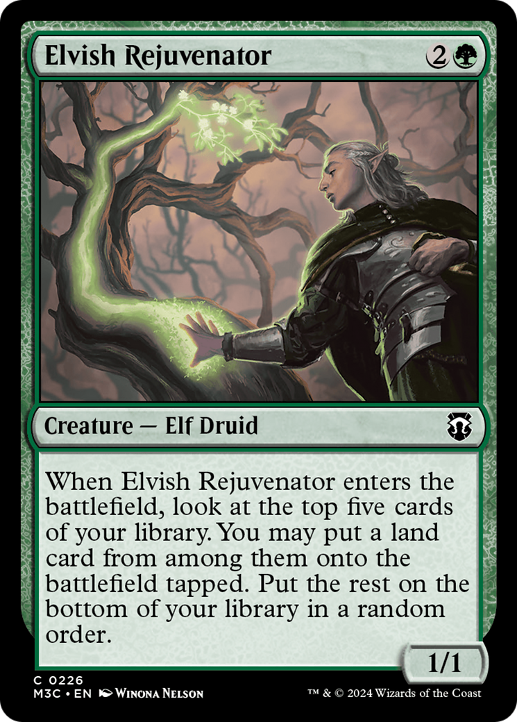 Elvish Rejuvenator (Ripple Foil) [Modern Horizons 3 Commander] | Gear Gaming Fayetteville