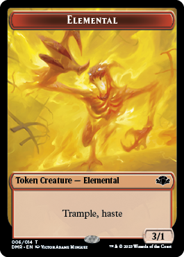 Elephant // Elemental Double-Sided Token [Dominaria Remastered Tokens] | Gear Gaming Fayetteville