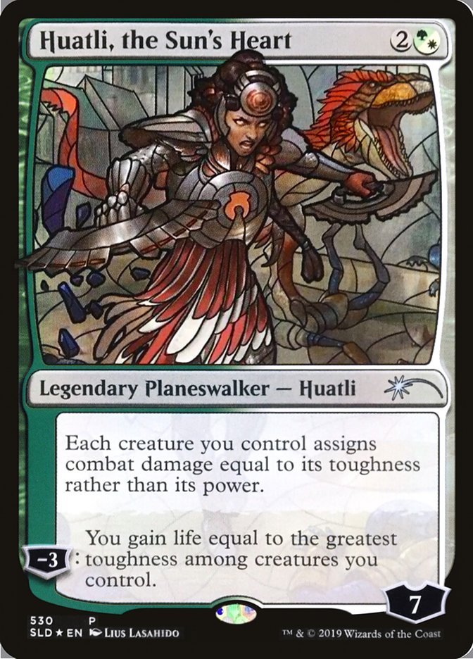 Huatli, the Sun's Heart (Stained Glass) [Secret Lair Drop Promos] | Gear Gaming Fayetteville