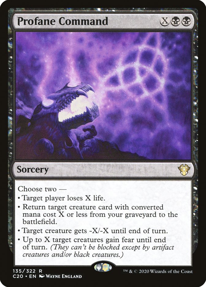 Profane Command [Commander 2020] | Gear Gaming Fayetteville