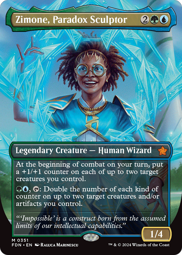 Zimone, Paradox Sculptor (Borderless) [Foundations] | Gear Gaming Fayetteville