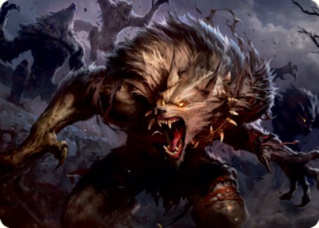 Village Reavers Art Card [Innistrad: Midnight Hunt Art Series] | Gear Gaming Fayetteville