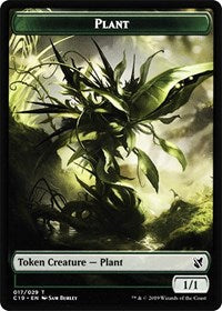 Plant // Snake Double-Sided Token [Commander 2019 Tokens] | Gear Gaming Fayetteville