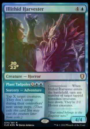 Illithid Harvester // Plant Tadpoles [Commander Legends: Battle for Baldur's Gate Prerelease Promos] | Gear Gaming Fayetteville