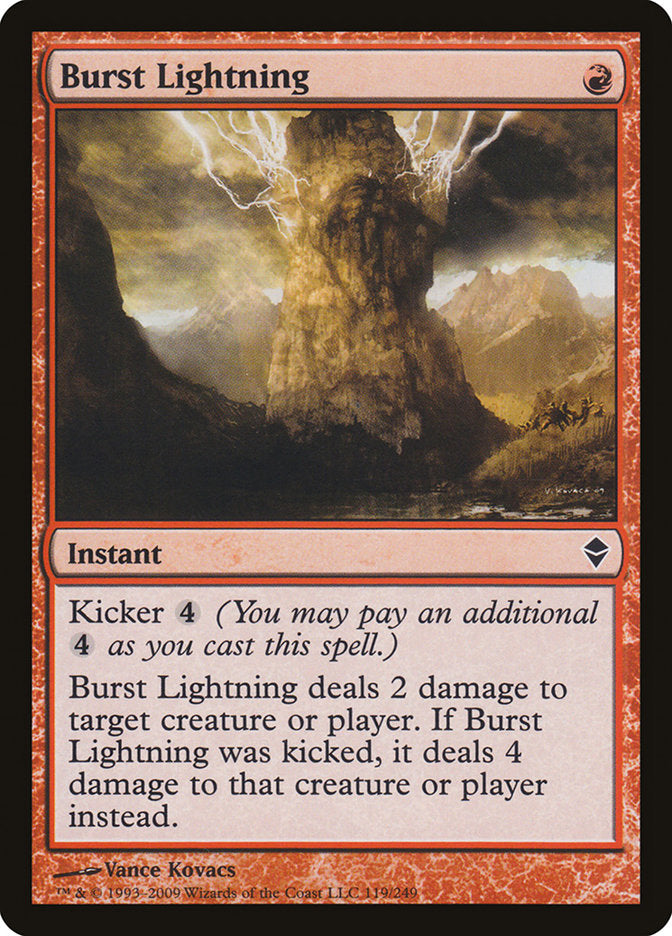 Burst Lightning [Zendikar] | Gear Gaming Fayetteville