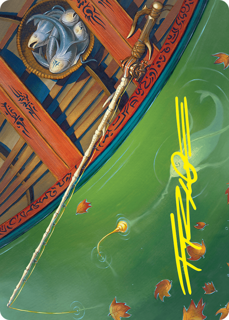 Fishing Pole Art Card (18/54) (Gold-Stamped Signature) [Foundations Art Series] | Gear Gaming Fayetteville